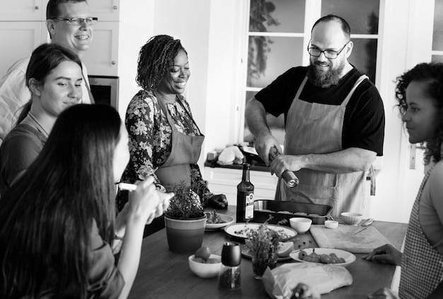 Team building cuisine : des collègues participent à un cours de cuisine ensemble